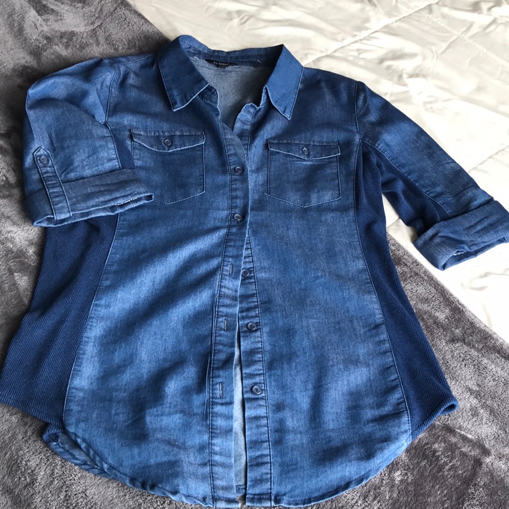 Jean Button Down Shirt